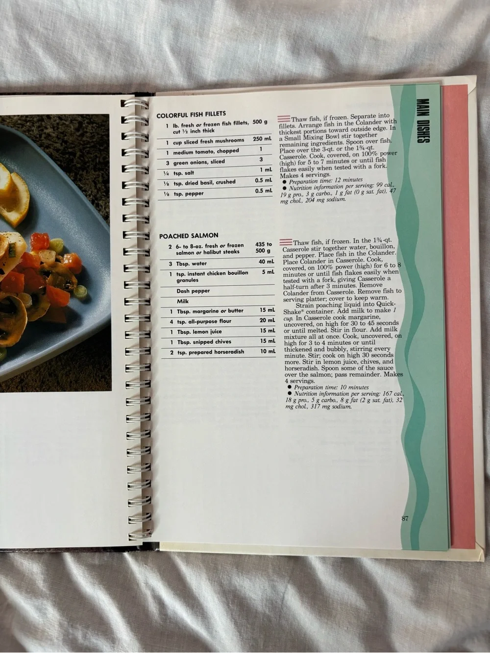 vintage 1990 TupperWave Stack-Cooked Meals cookbook, spiral bound, hardback